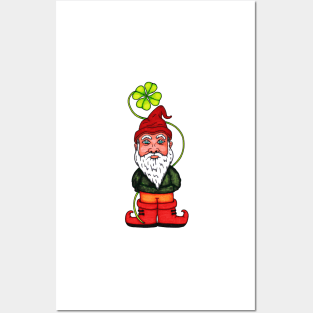 St patrick's Gnome Posters and Art